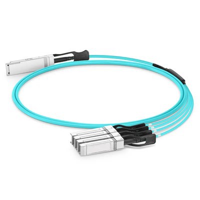 100G QSFP28 iki 4x25G SFP28 AOC 100G QSFP28 Aktyvus optinis kabelis CE FCC 1-100 m